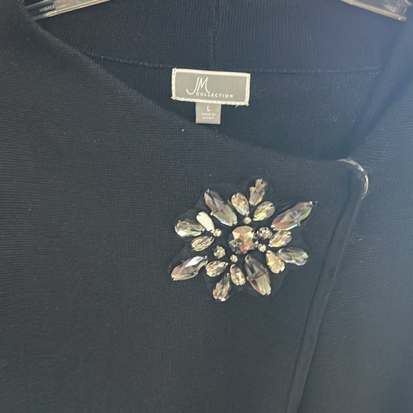 Black Cardigan with Crystal Detail - Picture 2 of 3